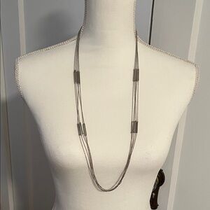 Banana Republic Silver Multi-Strand Necklace